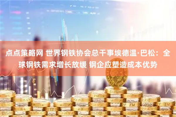 点点策略网 世界钢铁协会总干事埃德温·巴松：全球钢铁需求增长放缓 钢企应塑造成本优势