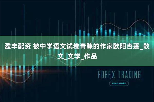 盈丰配资 被中学语文试卷青睐的作家欧阳杏蓬_散文_文学_作品