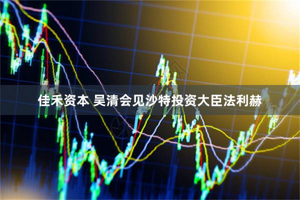 佳禾资本 吴清会见沙特投资大臣法利赫